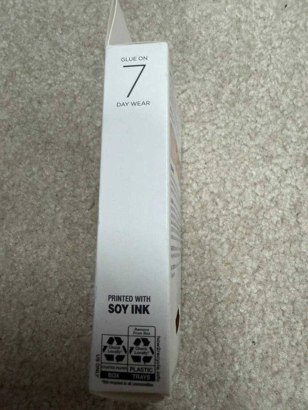 Kiss Gel Fantasy White Ready-to-Wear Gel Toenails 24 Count NIB